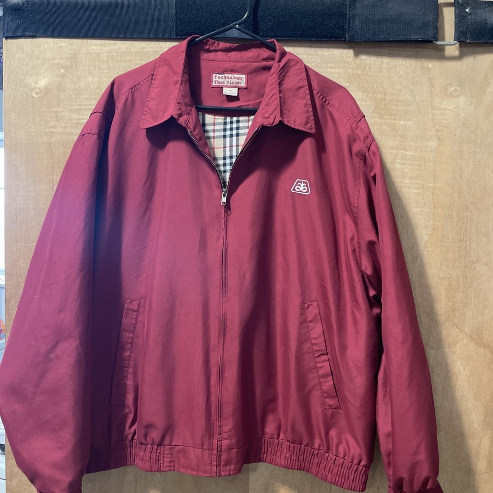 VTG Maroon Technology That Yields Men's Jacket XL - Picture 2 of 13